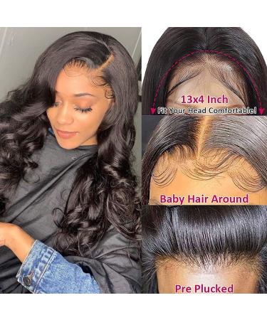 HAIREASON 18 Body Wave Lace Front Human Hair Wig for Black Women - Pre Plucked with Baby Hair | 150% Density Virgin Brazilian Hair | Natural Hairline - Buy Online on GoSupps.com