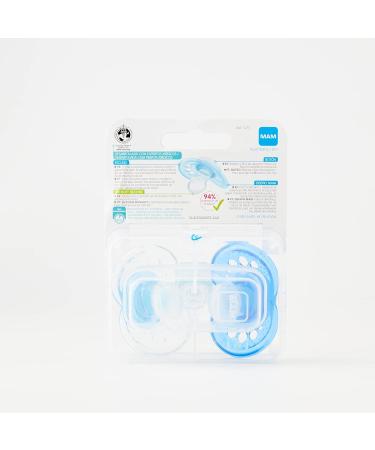 Mam Chupete Original Silic +16m 2U Azul | Comfy & Safe Pacifiers for Babies | Shop Now - Buy Online on GoSupps.com