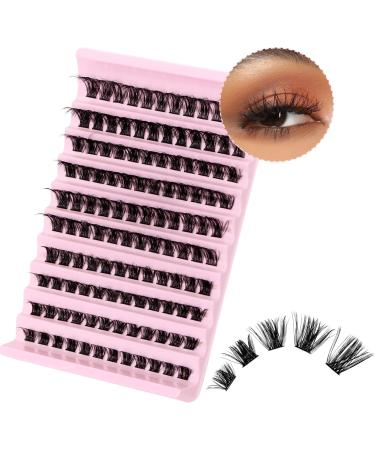 Riya Lash Clusters 120Pcs DIY Eyelash Extenisons Natural Look Wispy Clusters Lashes 8-16MM D Curl Individual Lashes DIY at Home Wispy Fluffy Lash Extensions Reusable Individuals DIY at Home (04) RY-04 - Buy Online on GoSupps.com