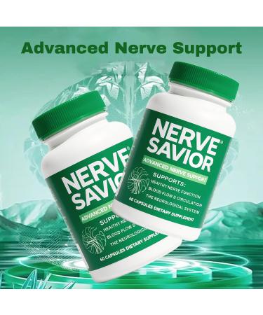 Nerve Savior: Advanced Nerve Support Supplement - 60 Capsules - Buy Online on GoSupps.com
