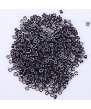 SEGO 500 Microrings Hair Extension Beads - Dark Brown Silicone Loops for I-Tip Extensions - Buy Online on GoSupps.com