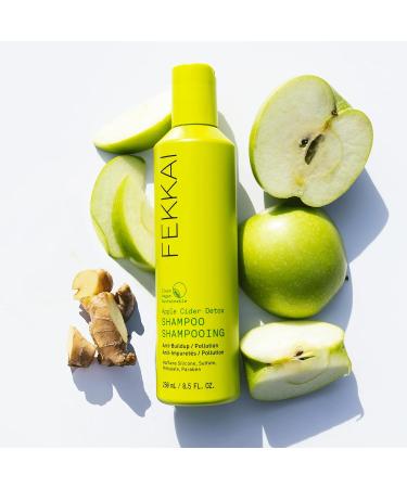 Fekkai Apple Cider Detox Shampoo 8.5 oz - Salon Grade, EWG Compliant, Vegan & Cruelty Free - Promotes Hair & Scalp Health - Buy Online on GoSupps.com