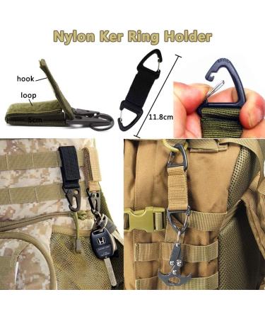 ECANGO 48PCS Tactical Gear Clip Set - Molle Strap Attachments for Tactical Backpacks - Black - Buy Online on GoSupps.com