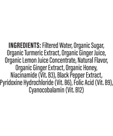 Turmeric Time Turmeric Shots with Ginger Citrus & Honey | Non-GMO, No Preservatives | B Vitamins | 2.5 Fl Oz (Pack of 12) - Buy Online on GoSupps.com