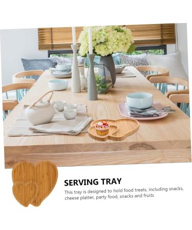 ABOOFAN 1pc Wooden Dessert Plate Jewelry Tray Food Tray Sushi Serving Dishes Cake Serving Dish Tableware Nut - Buy Online on GoSupps.com