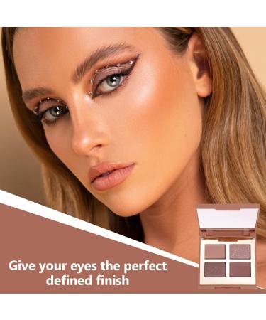Mellow Cosmetic Eyeshadow Quad - Matte & Shimmer Palette for Women - Highly Pigmented Longwear Eye Makeup Kit (Rhea - Buy Online on GoSupps.com