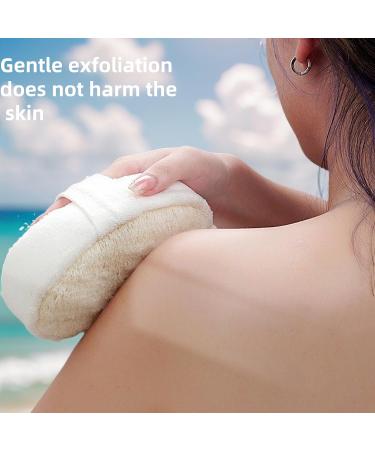 Natural Loofah Exfoliating Body Scrubber - Thickened Bath Shower Sponge for Men & Women | Face Scrubber & Skin Care Lufa Loufas (1 Count - Buy Online on GoSupps.com