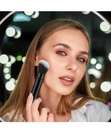 Retractable Kabuki Makeup Brush - Eco-Friendly Travel Blush & Foundation Brush with Cover - Buy Online on GoSupps.com