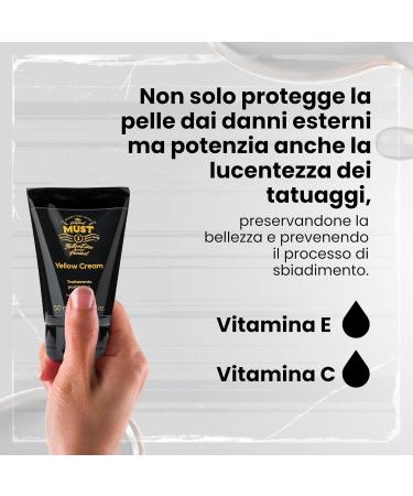  MUST MUST - Colored tattoo cream for aftercare and healing. Soothing and moisturizing it provides relief and regenerates the skin. Non-staining. Made in Italy. 100 ml - Buy Online on GoSupps.com