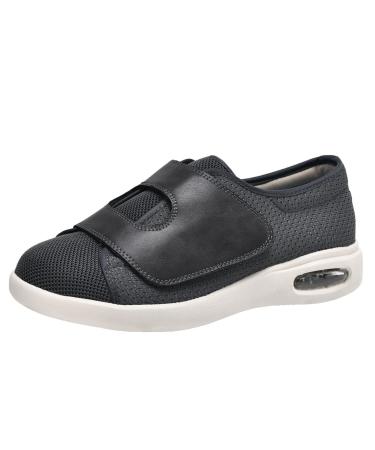 Diabetic Shoes for Women Winter Diabetic Shoes Shoes for Edema and Swollen Feet Applies to Post Operation Surgery Diabetes Edema Swollen 10.5 Dark Grey