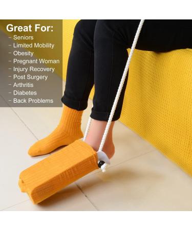 Supegear Sockenhilfe Set - International Sock Remover Aid for Women Men Seniors & Pregnant | Easy White Sock Puller Helper - Buy Online on GoSupps.com