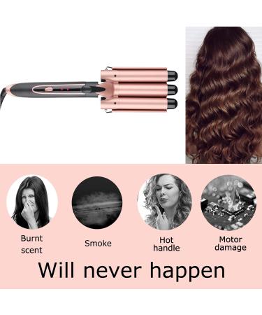 5 in 1 Curling Iron Set - PTC Ceramic 360-Degree Revolving LED Light 2 Heating Modes for All Hair Types - International Shipping Available - Buy Online on GoSupps.com