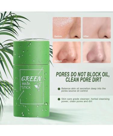 2 Pi ce Green Masque Nettoyant Masque Solide Stick Green Masques Stick Nettoie en Profondeur les Pores Hydratant Efficace Pour Hommes et Femmes Tous Types de Peau - Buy Online on GoSupps.com