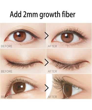 XunChung Thick Slender Mascara Waterproof Sweatproof Curl Up No Halo Lithe Dense Thin Brush Head Mascara Cosmetics - Buy Online on GoSupps.com