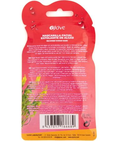 Ejove Algae Exfoliating Facial Mask 20 ml Deep Cleansing Hydrates Skin Radiant and Rejuvenated Skin Detox and Revitalizing Mask - Buy Online on GoSupps.com