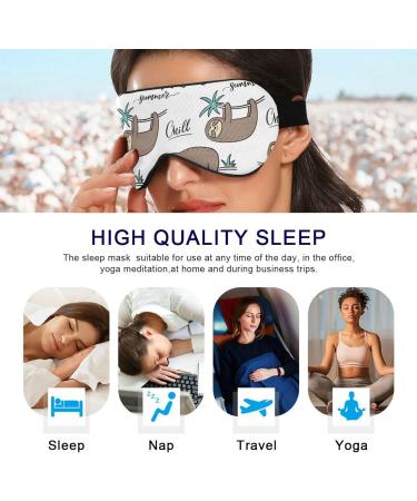 Unisex Haskirky Light Blocking Eye Mask for Deep Sleep | Adjustable & Breathable for Travel, Meditation, and Office Use - Buy Online on GoSupps.com