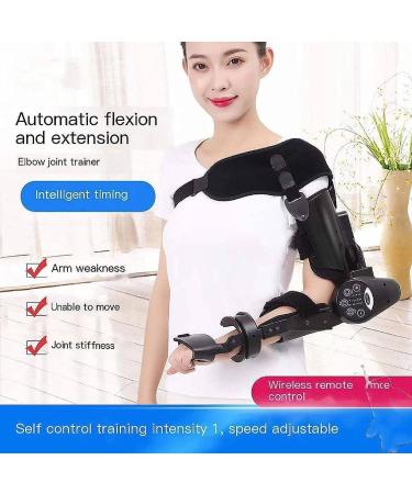 Hinged Elbow Brace Arm Exerciser | Electric Joint Rehab Device for Stroke & Hemiplegia | Left Arm Flexion & Extension Trainer - Buy Online on GoSupps.com