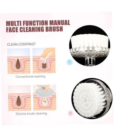 minkissy Cleansing Brush Deep Clean Face Wash Cleaning Brush Electric Silicone Scrubber for Face Blackhead Scrubber Face Exfoliator Brush Manual Facial Cleansing Multi-Functional Face Brush 5X5CM - Buy Online on GoSupps.com