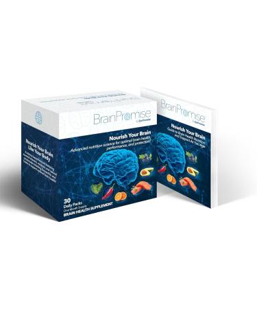 BrainPromise Eye & Brain Supplement by EyePromise - 30 Softgel Packets 30-Day Supply - Eye Supplement with Brain Support for Memory & Focus Made with Lutein and Zeaxanthin Vitamin A B C D & Zinc - Buy Online on GoSupps.com