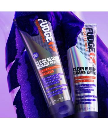 Fudge Clean Blonde Damage Rewind Violet-Toning Conditioner 1000ml - Best International Shipping eCommerce - Buy Online on GoSupps.com