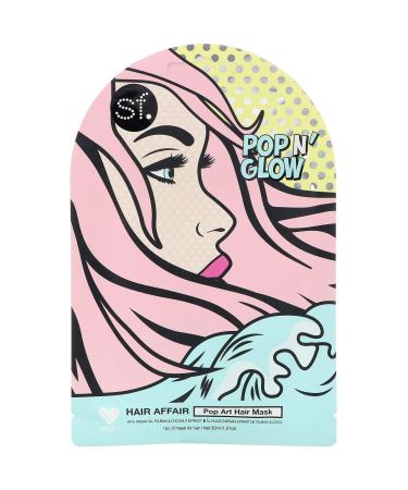 SFGlow POP n' Glow Hair Affair Pop Art Hair Mask 1 Sheet 1.01 oz (30 ml)