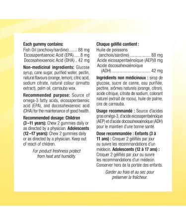 Sesame Street Brilliant Omega-3 Kids Gummy with DHA by Webber Naturals 120 Gummies For Children Age 3 and Up - Buy Online on GoSupps.com