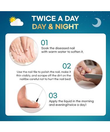 Nail Fungal Treatment Extra Strong Nail Fungus Treatment for Toenail and Fingernail Fingernail Toenail Care Fix Renew Damaged Broken Anti Fungus Nail Repair(20ml) - Buy Online on GoSupps.com
