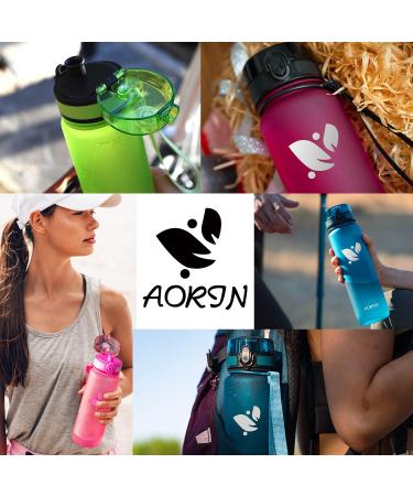 Aorin BPA-Free Tritan Leak-Proof Water Bottle - 350ml/500ml/750ml/1L | Fitness Running Yoga Outdoor - Pink Color for Adults & Kids - Buy Online on GoSupps.com