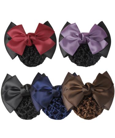 Gloryhonor Women's Bow Hair Clip with Net - Stylish Red Hair Accessory - One Size Fits All - Buy Online on GoSupps.com