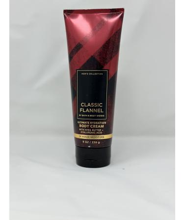 Mens CLASSIC FLANNEL Ultimate Hydration Body Cream 8 oz / 226 g