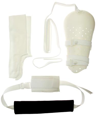 Sammons Preston Pre-formed Long Humerus Fracture Brace Long Medium Humeral Splint Arm Sling Two Piece Set Hook & Loop Strap Easily Adjustable Straps Lined with Foam for Comfort Humeral Cuff