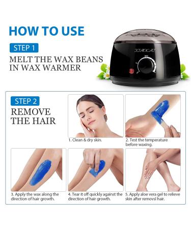 Leaflai Chamomile Hard Wax Beads 1lb - Hair Removal for Brazilian, Underarms, Bikini, Back, Chest - Large Refill Pearl Beans for Wax Warmer - Buy Online on GoSupps.com