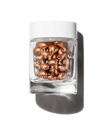 Beauty Pie Superactive Capsules Extreme 30% Vitamin C Serum + Resveratrol & Oryzanol Brightening Anti-Aging One-Shot Capsules