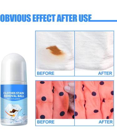 Portable Stain Remover Clothes Stain Remover Portable Stain Remover No-wash Instant Stain Remover Pen Stain Remover Roller-Ball Cleaner for Clothes Roll Bead Design 50ml - Buy Online on GoSupps.com