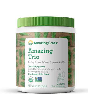 Amazing Grass Amazing Trio Barley Grass Wheat Grass & Alfalfa 8.5 oz (240 g)