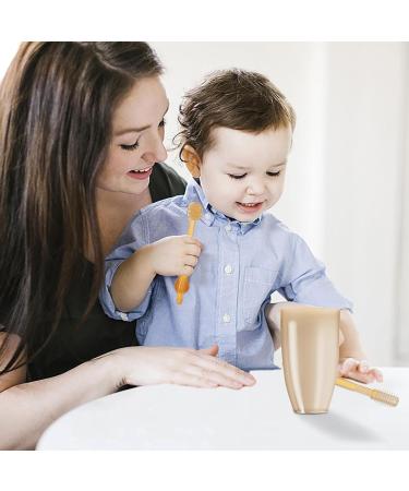 Baby Training Toothbrush Soft Silicone Brush Head Toothbrush for Infants Toddler Toothbrush Silicone Tongue Brush Dental Care for 0-18 Months Baby B/ - Buy Online on GoSupps.com