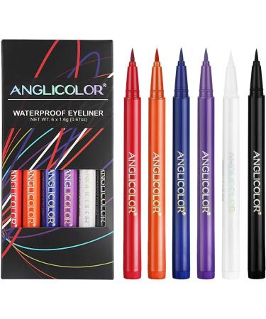 Matte Eyeliner Pencil Set | Liquid for Long Lasting Eye Liners Girls Makeup Supplies for Stage Performance Gathering Halloween Dating Traveling Pochy - Buy Online on GoSupps.com