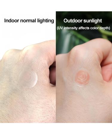 Autocollants UV pour Protection Solaire - Patch Sensible SPF Changement de Couleur | Rappel tanche De R application | Pour Randonn e Camping Travaux Dans Le Jardin Activit s De Plein Air Sports Plage Petite rose - Buy Online on GoSupps.com