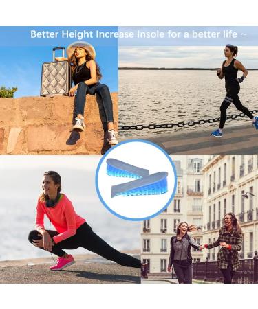 Sbomi Adjustable 2-Layer Height Increase Insoles - Silicone Heel Cushion Inserts for Women - 3.5cm - 1 Pair - Buy Online on GoSupps.com