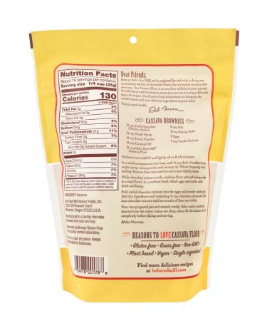 Bob's Red Mill Cassava Flour - 20oz | Pack of 4 | Gluten-Free Cooking - Buy Online on GoSupps.com