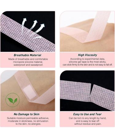 Obeyalash 3 Rolls Lash Extension Tape Eyelash Tape for Lash Extensions Micropore Tape Silicone Gel Tape Green Blue Pink Medical Tape for Lashes Makeup Wound Care Sensitive Skin - Buy Online on GoSupps.com