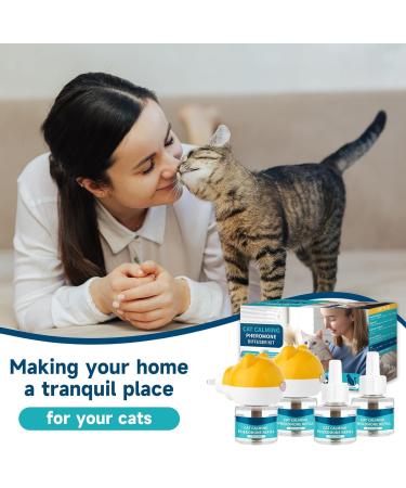 Buy VICSOM Cat Calming Diffuser Kit - 6-in-1 Pheromones for Anxiety Relief 120 Days of Stress Relief Includes 2 Diffusers & 4 Refills - International Shipping Available - Buy Online on GoSupps.com