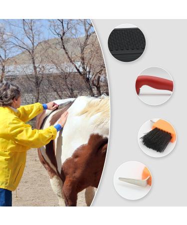 JVHLOV Horse Brushes Horse Grooming Kit Horse Hoof Pick Includes All Types of Horse Hair Brush Curry Comb and Hoof Pick - Buy Online on GoSupps.com