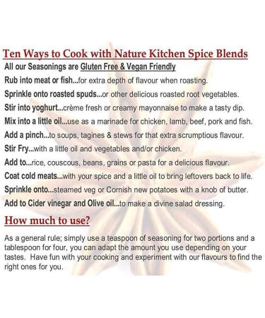 Nature Kitchen Basil 200g: Gluten-Free Vegan Seasoning Spices for Everyday Cooking - Marinades, Sauces, Frying, Baking, Grilling - Buy Online on GoSupps.com