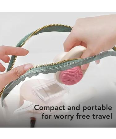 ZJchao Soft Bristle Double Sided Face Brush - Ergonomic Facial Cleansing Brush with Lanyard for Easy Hanging | International Shipping - Buy Online on GoSupps.com