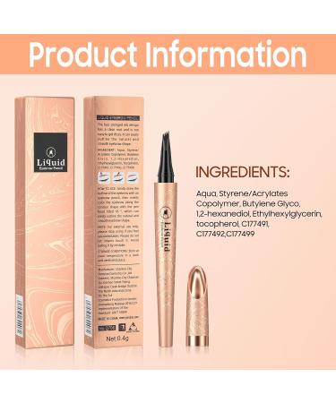 2024 Magic 4-Tip Eyebrow Pencil - Waterproof Microblading & Long-Lasting Brow Contour Pen in Light Brown - Buy Online on GoSupps.com