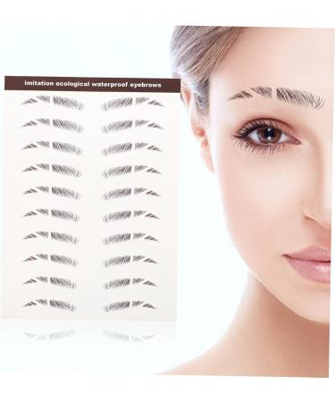 Healeved 12 Pcs Eyebrow Stickers Sticker Para U as Makeup Stickers Brow Stickers Eyes Water Transfer Paper - Buy Online on GoSupps.com
