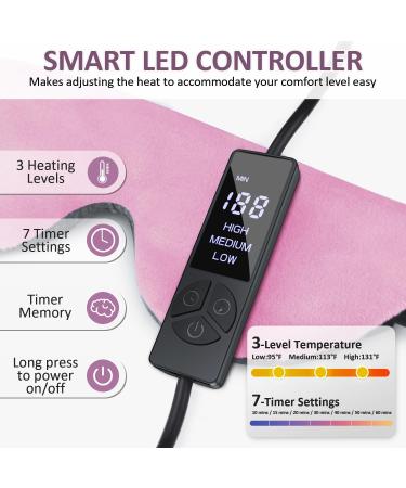 KOVNLO Heated Eye Mask for Dry Eyes & Styes - Washable USB Electric Warm Compress for Blepharitis & Chalazion - Pink Eye Treatment & Relief - Buy Online on GoSupps.com
