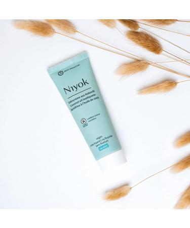 Niyok Organic Coconut Oil Toothpaste (3x75ml) - Fluoride-Free Intense Care & Freshness in Ice Mint Spearmint & Peppermint Flavors - International Shipping Available - Buy Online on GoSupps.com