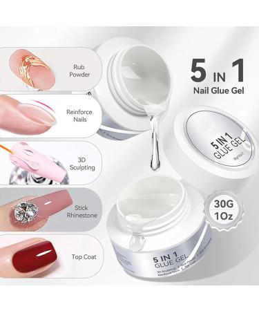 Husoiuy Nail Sculpting Gel 30ml Strong Adhesive Glue Manual Nail Sculpting Gel for Beginners Women Home Salon Studio Manicure Care - Buy Online on GoSupps.com